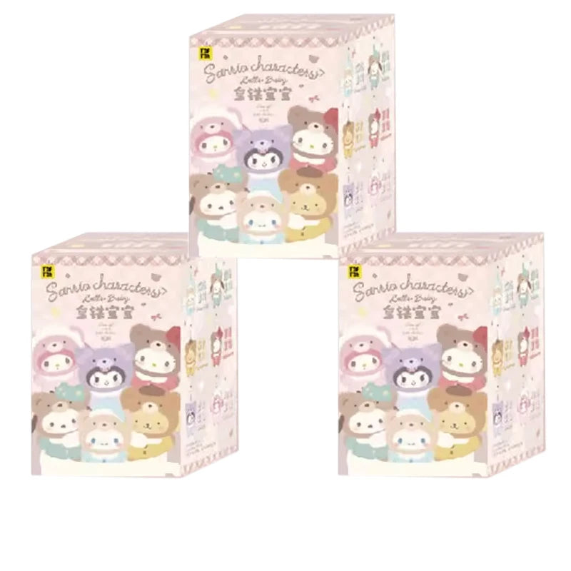 Sanrio Family Latte Series Plush Blind Box Cute Bag Pendant Doll Cartoon Kuromi/Hello Kitty Birthday Gifts Surprise Blind Boxs