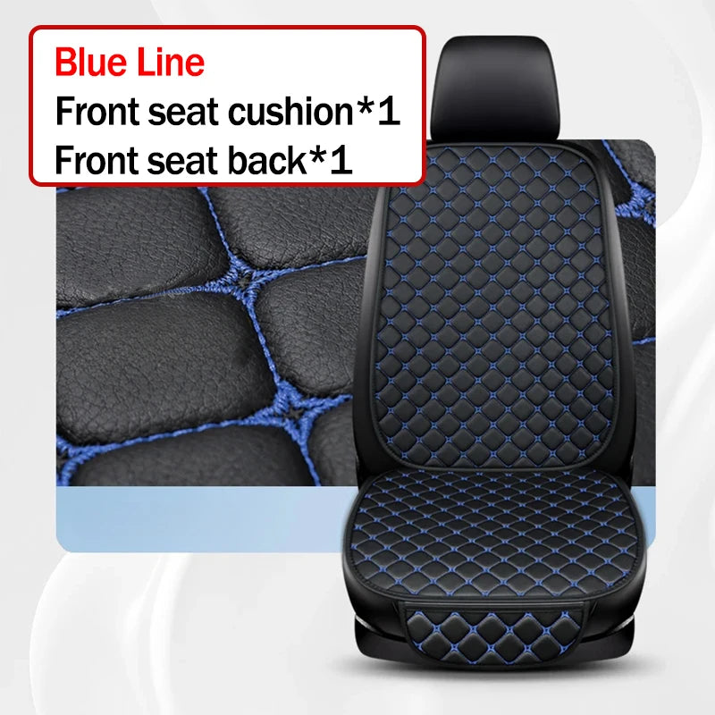Kcimo Universal Pu Leather Car Seat Cover Seat Back Soft Cushion Minimalism Seat Cushion Chair Carpet Pad Auto Accessories