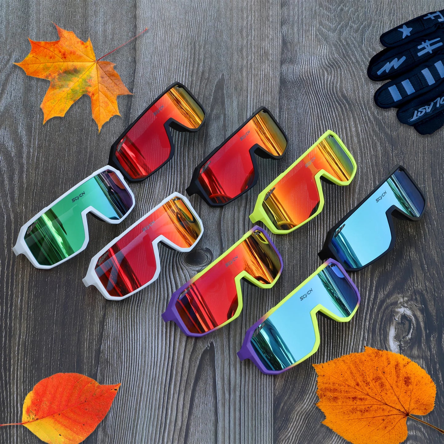 SCVCN Cycling Sunglasses Men MTB Road Driving Bike Glasses Outdoor Sports Women Bicycle Cycling UV400 Protective Glasses New