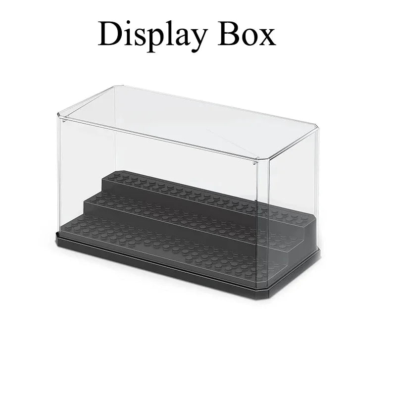 Free Assembly Acrylic Transparent Display Box Building Blocks Dust Cover Figures Dolls Protection Showcase Compatible With Brand