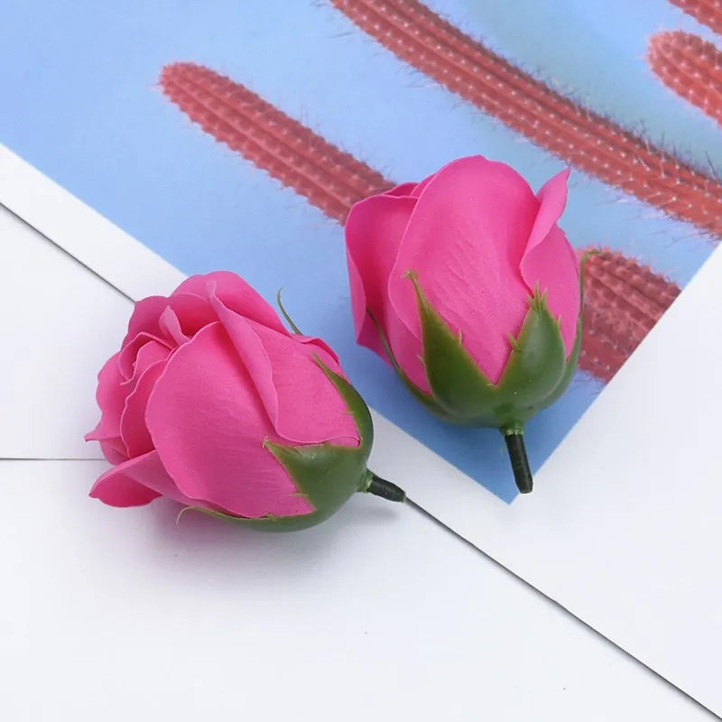 Soap Rose Flower Wedding Wall Home Garden Garland Decor Holiday Party festival Diy Gift box Bride bouquet Wrist Flower Ornaments