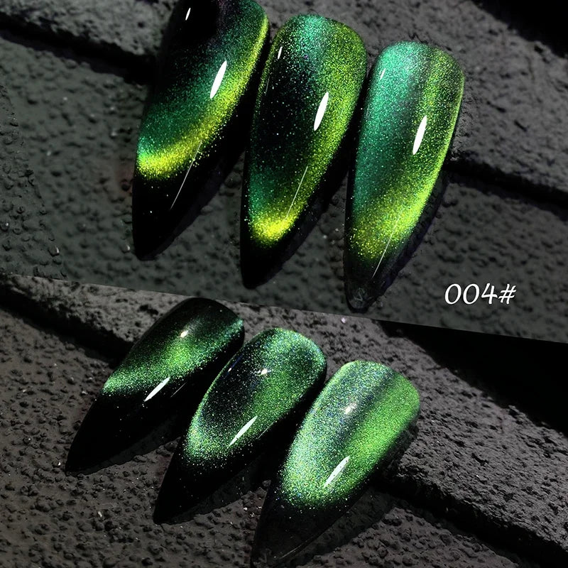 8ml 9D Rainbow Cat Eye Magnetic Nail Gel Phototherapy Adhesive Semi Permanent Nail Art Manicure Soak Off LED UV Gel