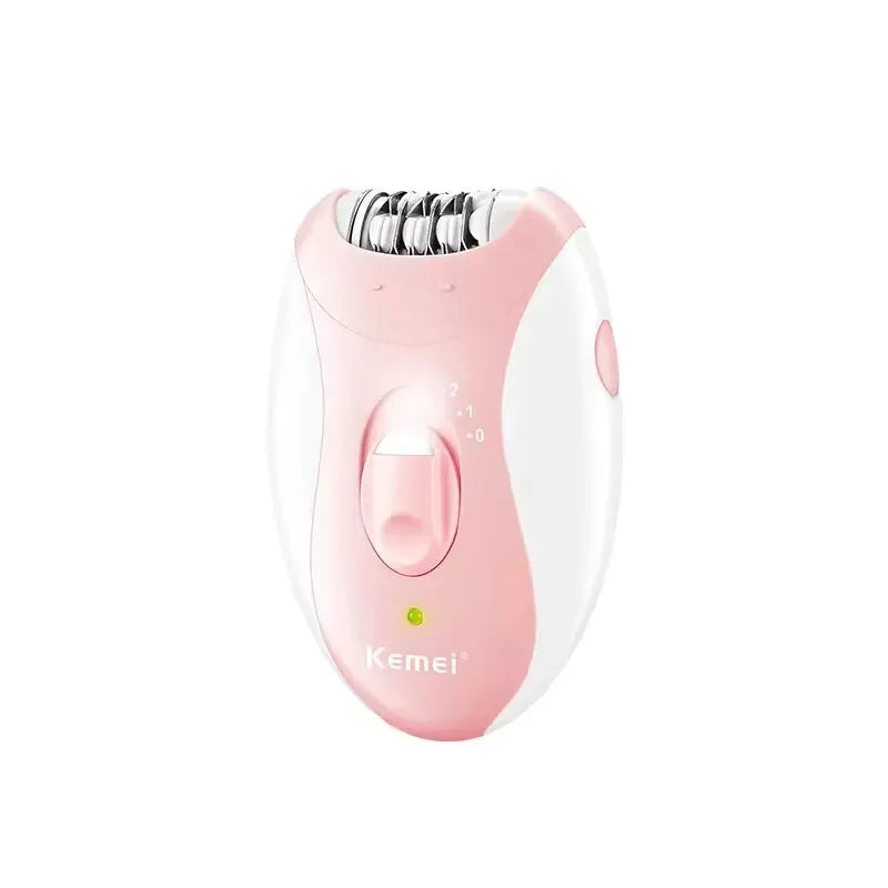 Kemei Lady's Electric Epilator Two Speed Rechargeable Remover Waterproof Portable Women' Shaver for Legs and Bikini Area KM-189B