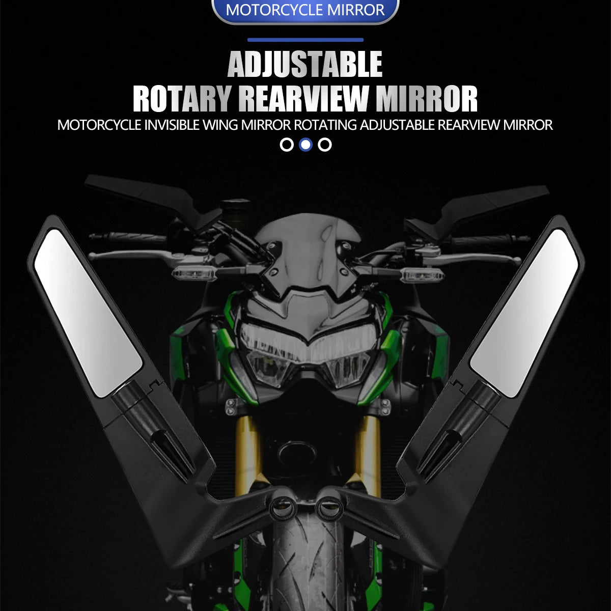 Motorcycle Mirrors Wind Wing Side Rearview Rotate Adjustable Mirrors For Honda YAMAHA MT07 BMW KTM Kawasaki DUKE Accessories