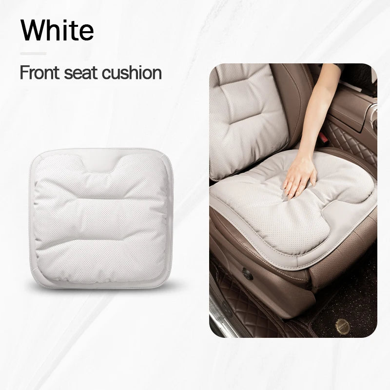 Four Seasons Universal Car Seat Cover Breathable Leather Car Seat Waist Cushion Covers Auto Interior Seats Interior Accessories