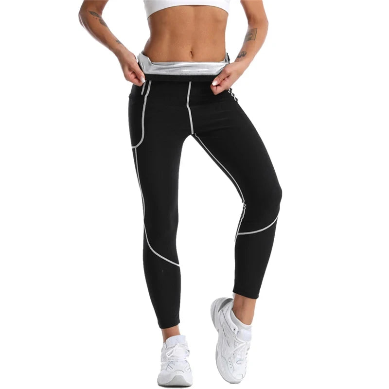 Sauna Sweat Suits Polymer Sweat Suit Waist Trainer Suits Hot Sweating Jacket Leggings Fat Burn Suit Weight Loss Corset Top Pants