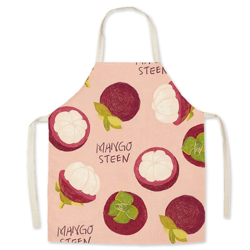 Ins Fashionable Fruit Strawberry Peach Sleeveless Circle Cute Halter Neck Parent-Child Apron Kitchen Household Dressing Bib