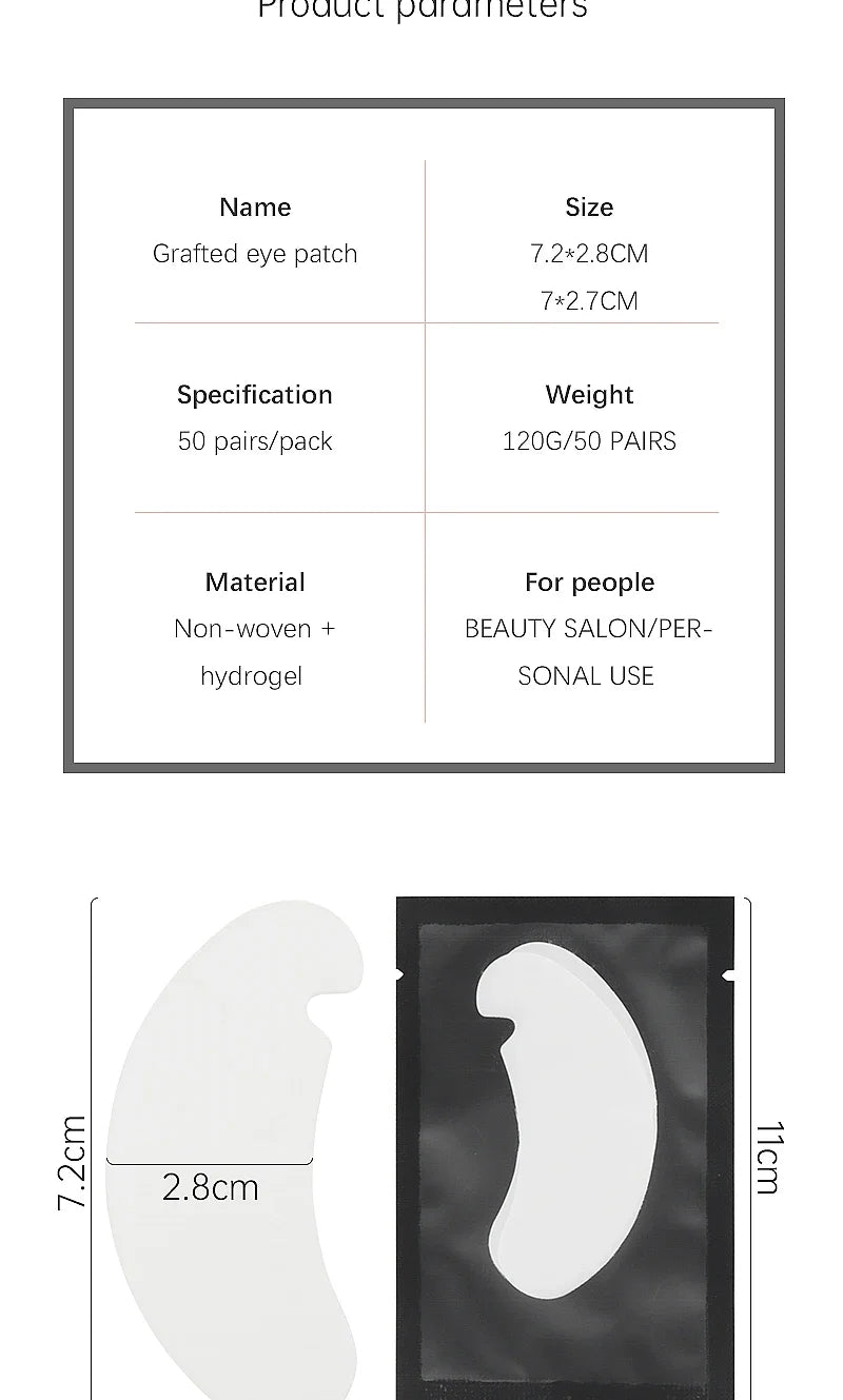 50/100/200Pairs Eye Patches Eyelash Extension Under Eye Pads MakeupLashes Patch Tip Stickers Pads For Eyelash Extension Supplies