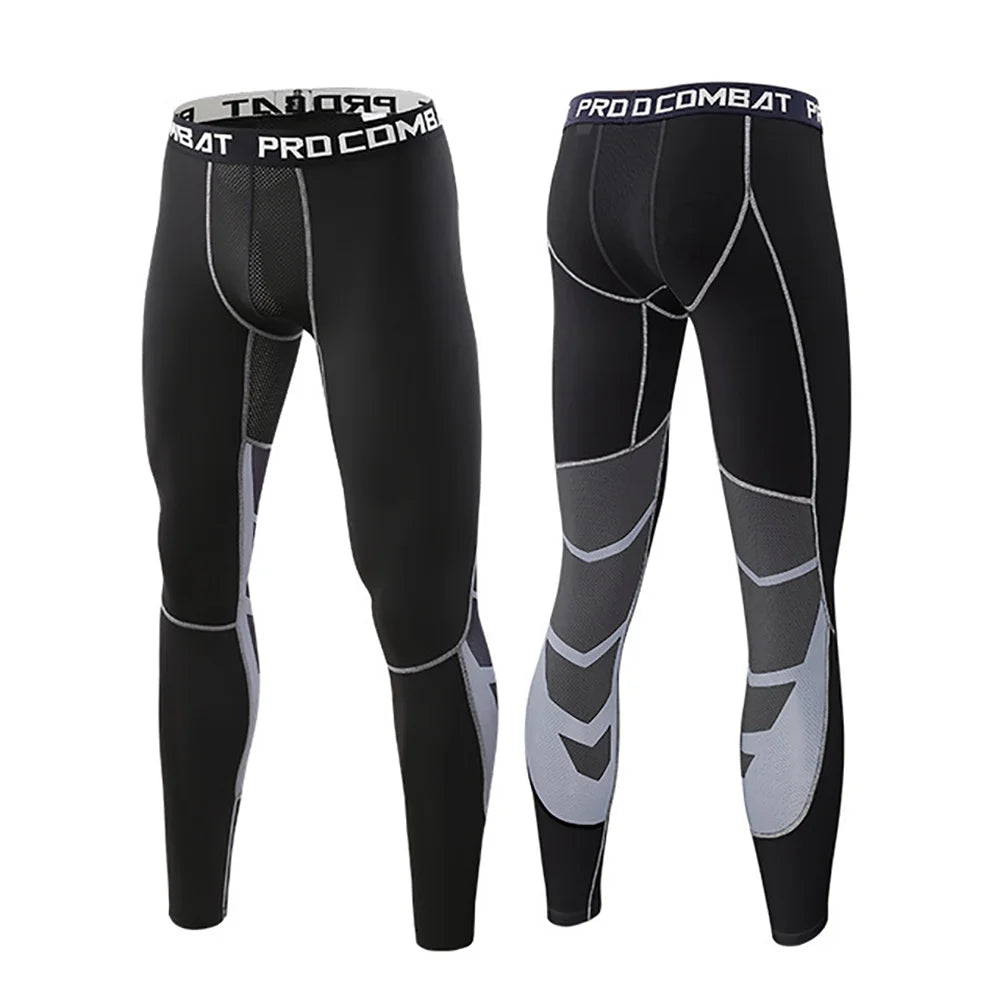 Clearance_Sports Fitness Trousers Men's Milk Silk Stretch Skinny Ultra-Thin Quick-Dry Running Basketball Training Leggings_Conti