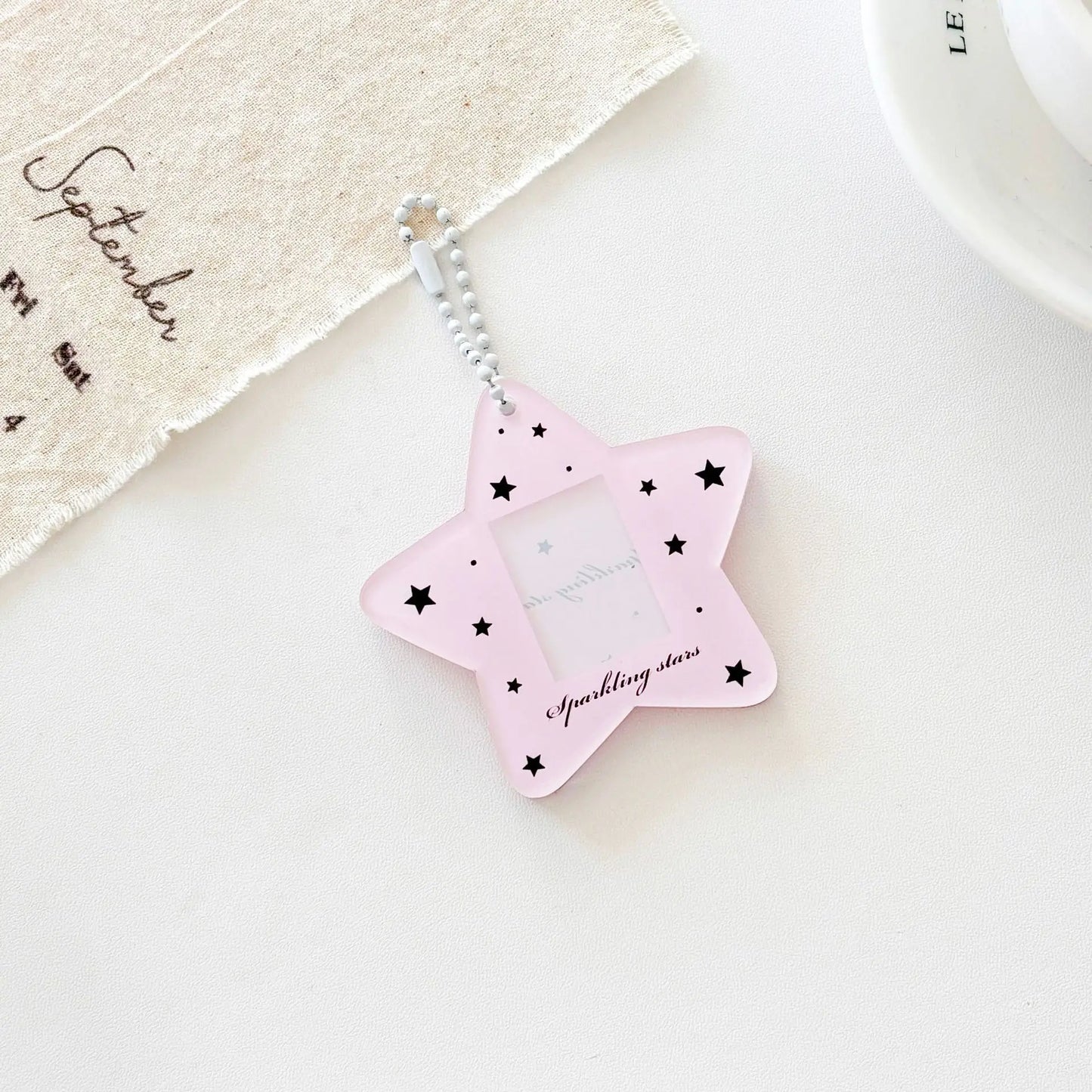 Star one inch certificate photo acrylic star follower small card card sleeve card brick card sleeve