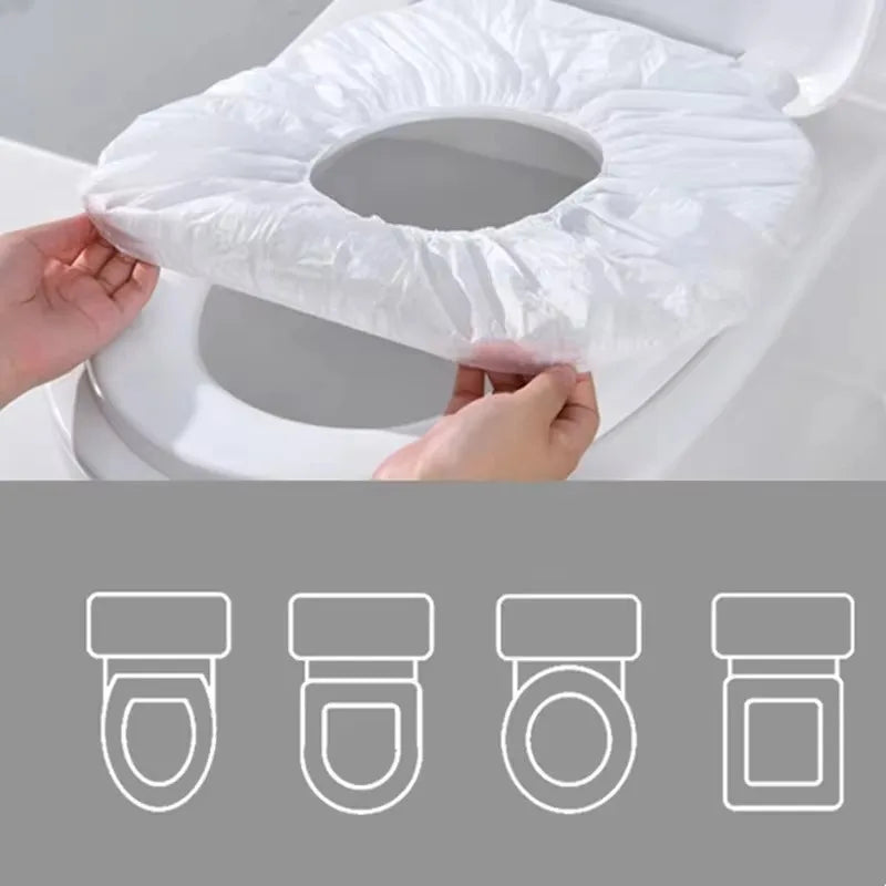 Disposable Toilet Seat Cover Waterproof Non-woven Travel Hotel Bathroom  Protective Cover Independent Packagingr Seat Cushion