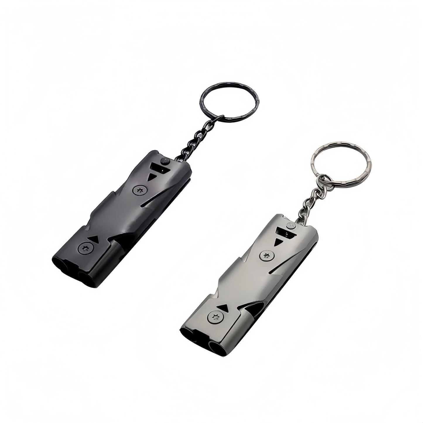 Survival Whistle Keychain–High Decibel,Emergency Whistle for Outdoor,Camping&Hiking–Double Tube Design,Loud Safety AlarmPortable