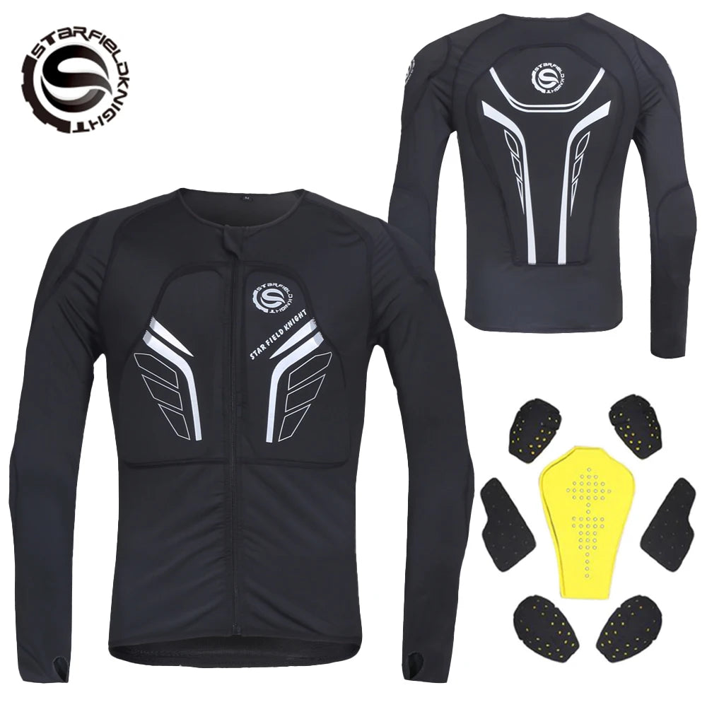 Summer Breathable Motorcycle Jacket Armor Men Moto Protection Motorbike Motocross Racing Soft Jackets Full Body Protective Gear