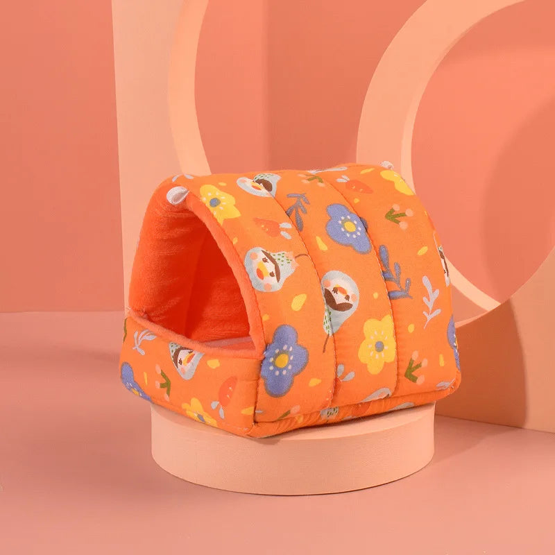 Soft Hamster House Rabbit Rodent Guinea Pig Rat Cage Nest Small Animal Sleeping Bed Winter Warm Cotton Mat Accessories Hedgehog