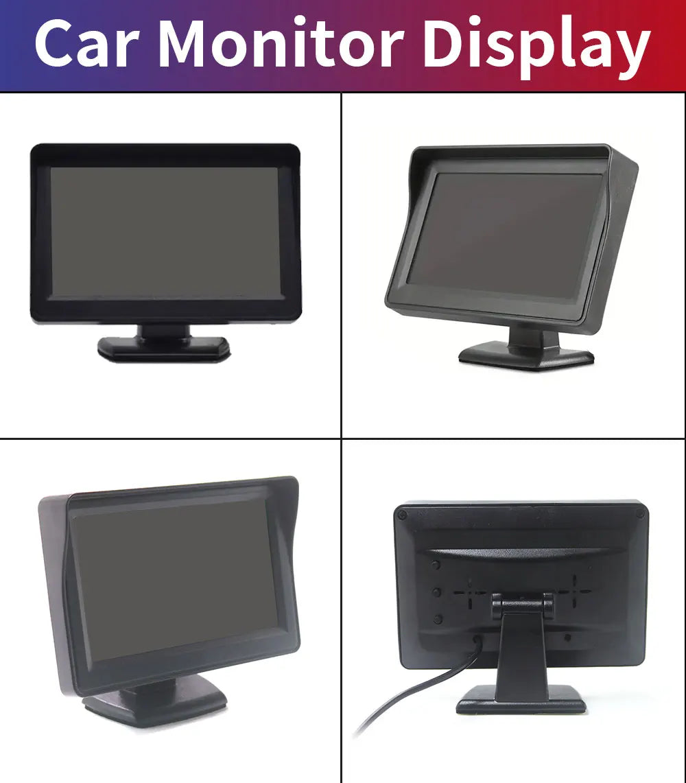 Car Brake Light Reverse Camera With 4.3-inch Desktop Monitor For Renault Master Nissan NV400 Opel Movano Vans 2010-2016