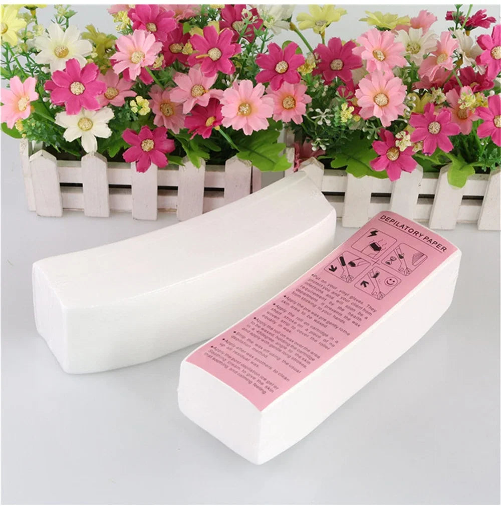 20PCS/50PCS/100PCS Professional Hair Removal Waxing Strips Non-woven Fabric Waxing Papers Depilatory Tool For Leg Hairs Removal