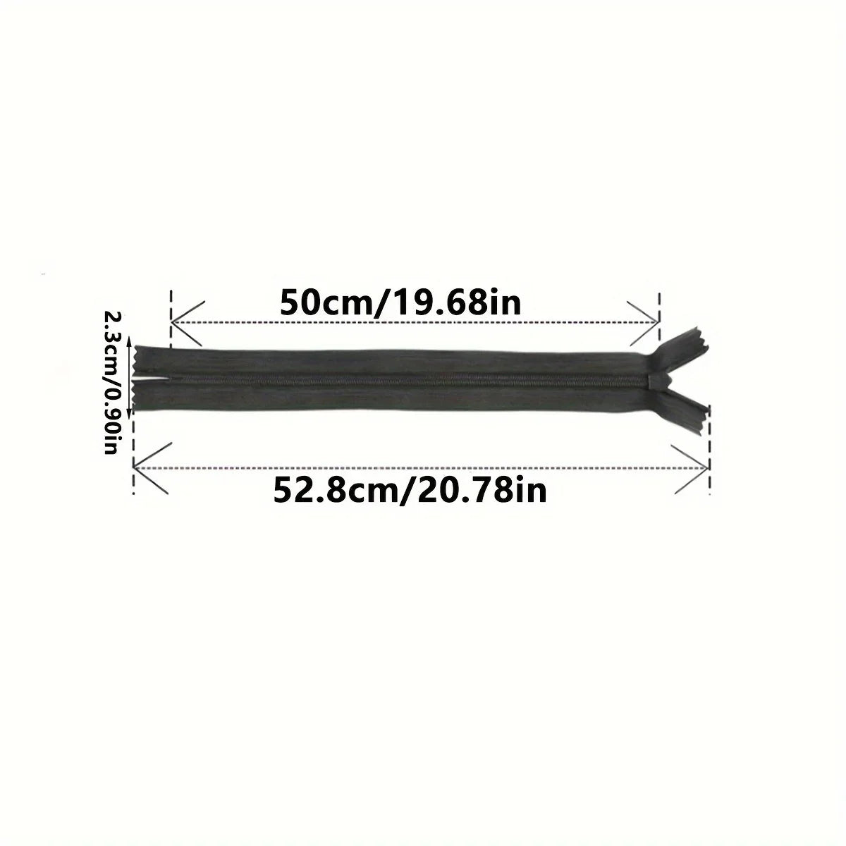 5 pcs 18cm-60cm Invisible zippers - various colors, suitable for premium hidden zipper dresses, pants, shirts, pockets, etc