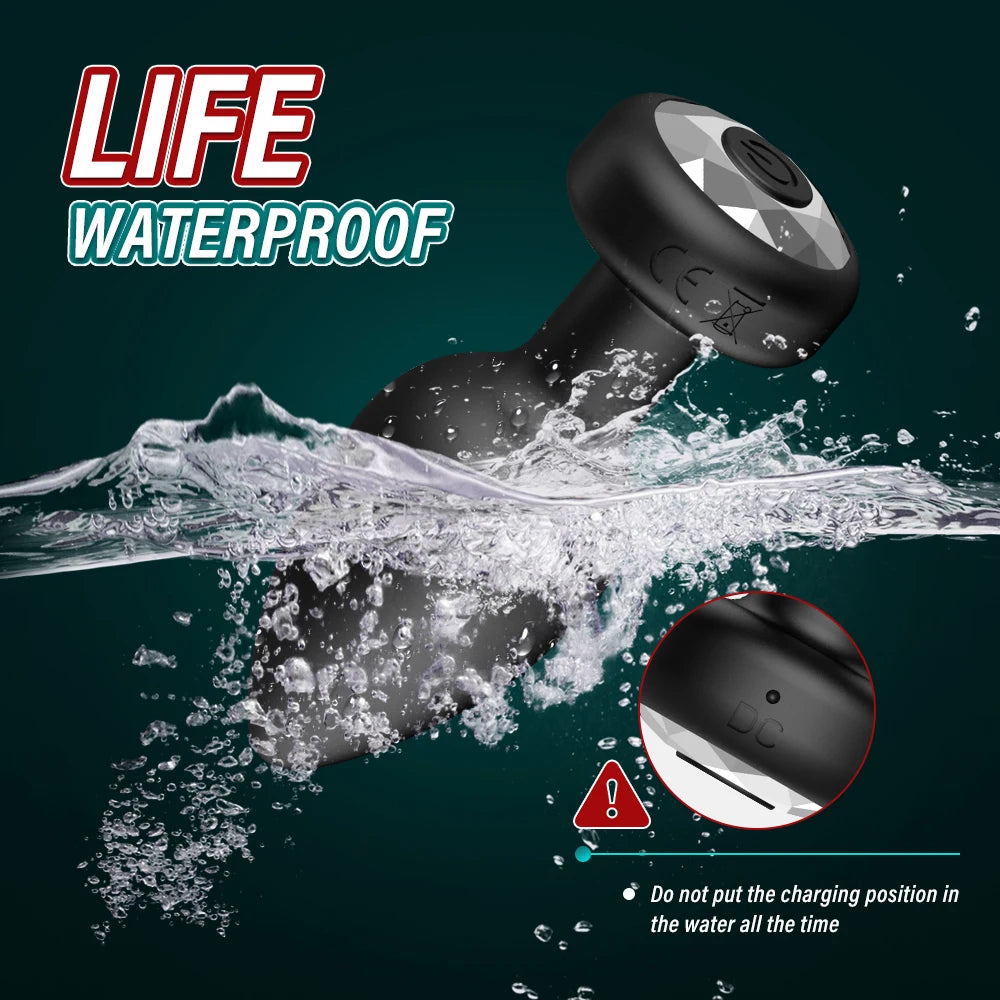 Anal Plug Vibrator for Men Butt Plug Portable Massager Wireless Remote Control Dildo Vibration Sex Toys for Male Adult Toys 18+
