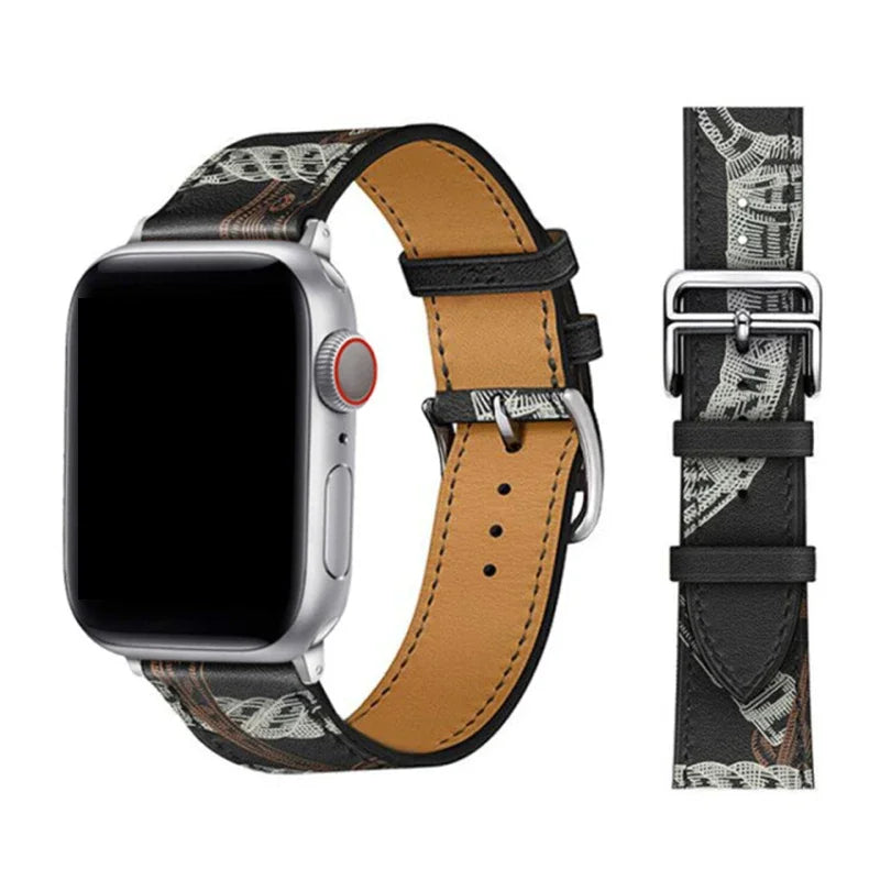 Leather Loop Band for Apple Watch Ultra 49mm 45mm 40mm Sport Strap Wristband Bracelet for IWatch Series 10 9 8 7 6 3se 42mm 46mm
