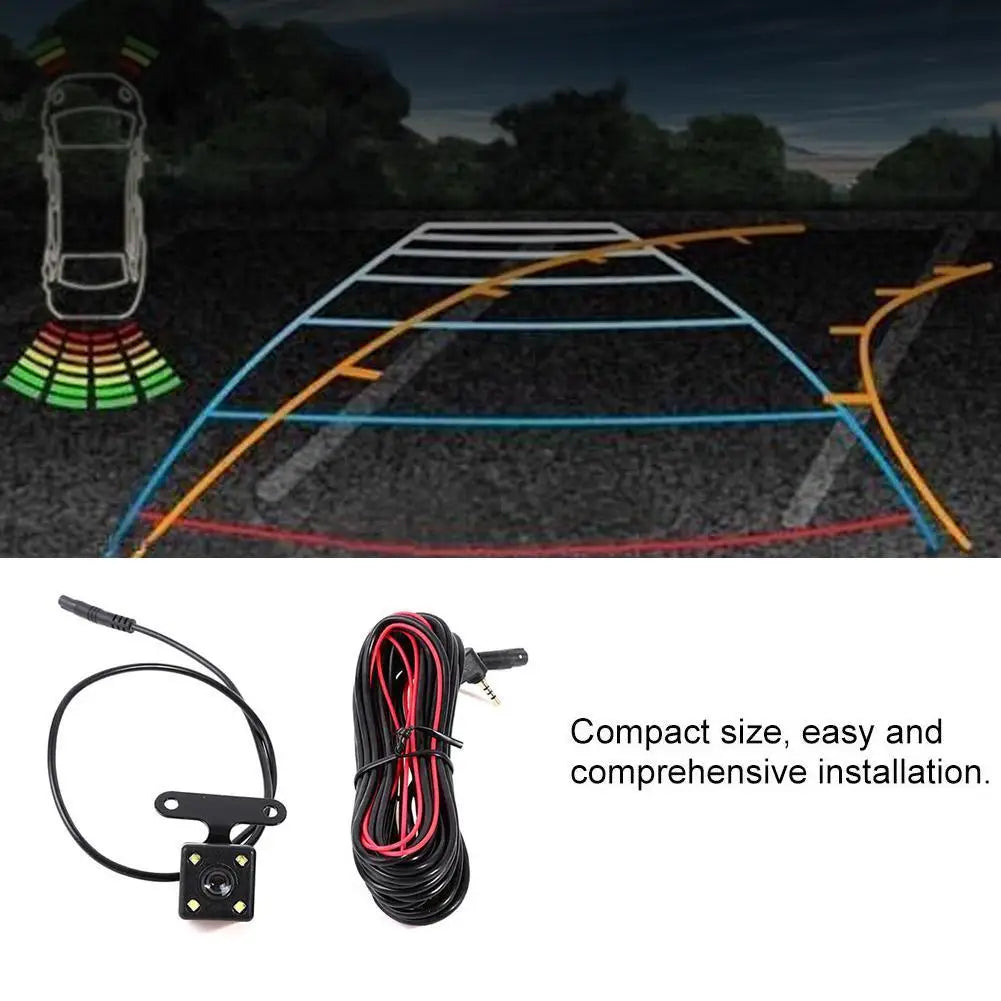 HD Car Rear View Camera 5 Pin Night Vision Reversing Auto Parking Camera Waterproof 4 LED Video Camera For Car Accessories