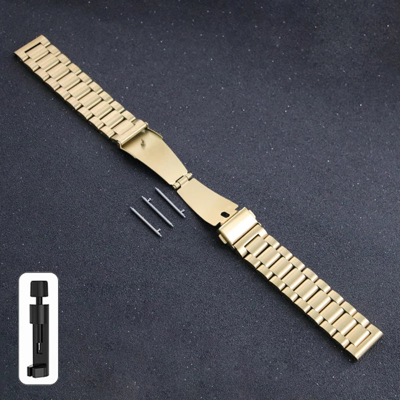 20mm 22mm 18mm 24mm Stainless Steel Strap for Samsung Galaxy Watch 6Classic 6 5 4 5Pro 40mm 44mm 43mm 47mm Gear S3 for Huawei GT