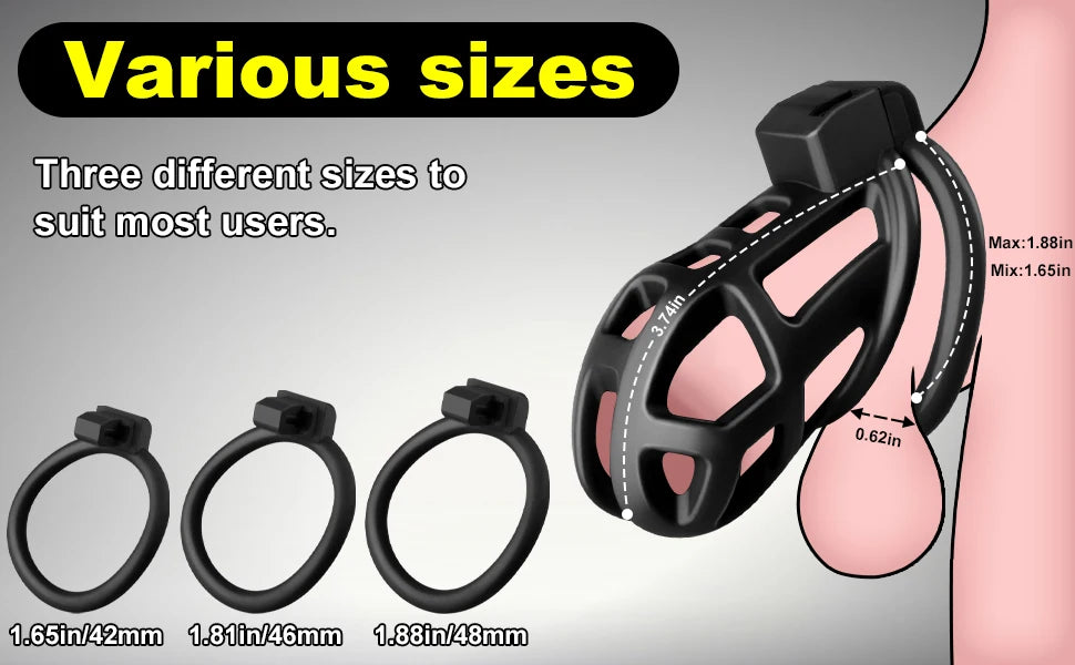 Male Chastity Dragon Lock  Device Comfortable To Wear Bird Cage Ring Male SM Penis Bondage Cage Penis Training Toy Adult Product