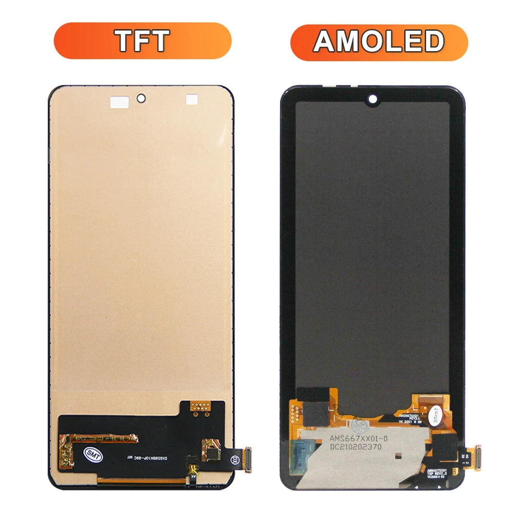 6.67" Super AMOLED Poco F3 Display Screen, for Xiaomi Poco F3 M2012K11AG Lcd Display Digital Touch Screen with Frame Replacement