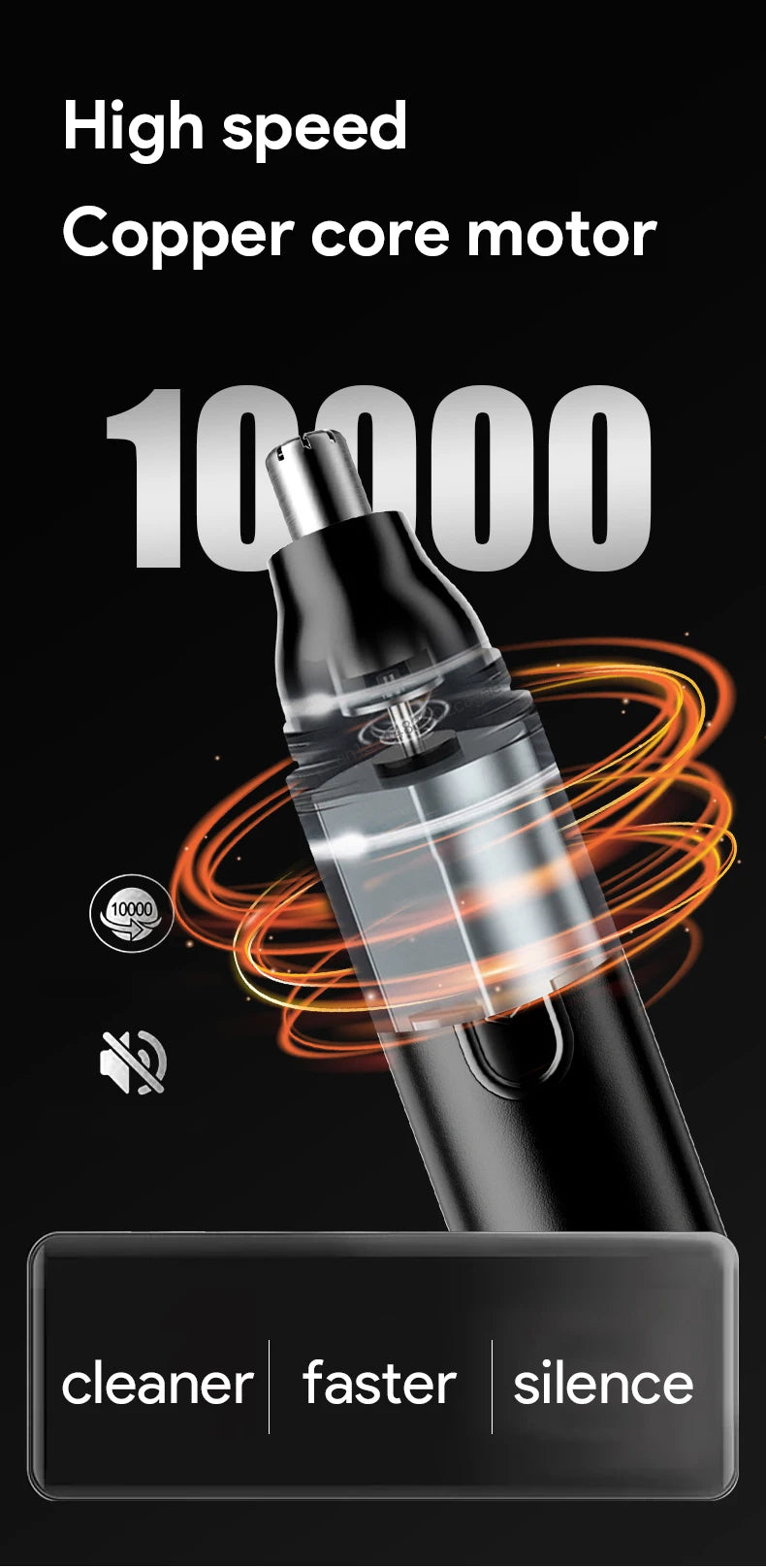 HOT Electric Nose Hair Trimmer Ear Hair Trimmer Eye-brow shaping Professional Safe Painless Portable For Business Trip And Home