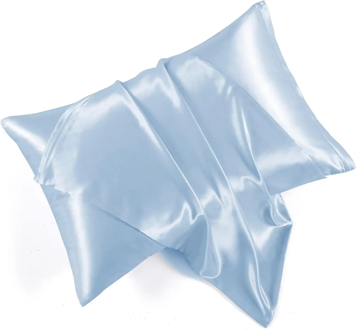 2pcs Satin Pillowcase for Skin and Hair, Satin Pillow Cases Set of 2 Soft Breathable Smooth Cooling Pillow Covers for Sleeping