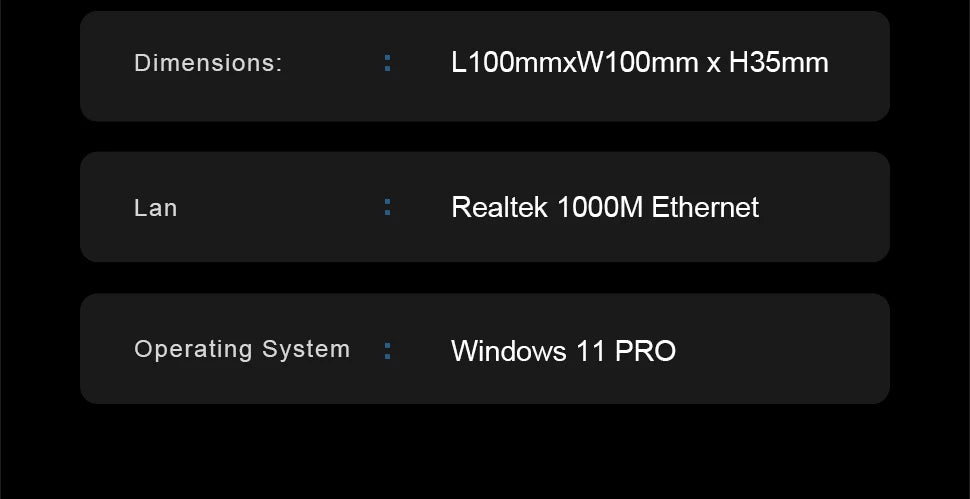 T10 Mini PC Intel Alder Lake N150 Windows 11 Ultra Small Pocket Computer 4K 60Hz Output  Wifi5 BT4.2