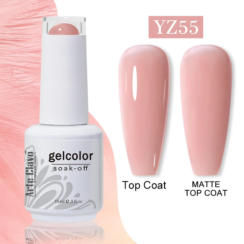 Arte Clavo 15ml Gel Polish Hybrid Varnishes 179 Colors Nails Art For Manicure Soak Off UV Need Top Base Primer Gel Nail Polish