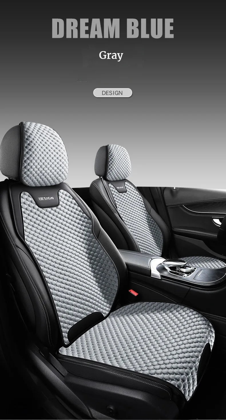Ice Silk Car Seat Cushion Ventilation Comfortable, Durable Four Seasons Universal Split Single Car Front Seat Cover