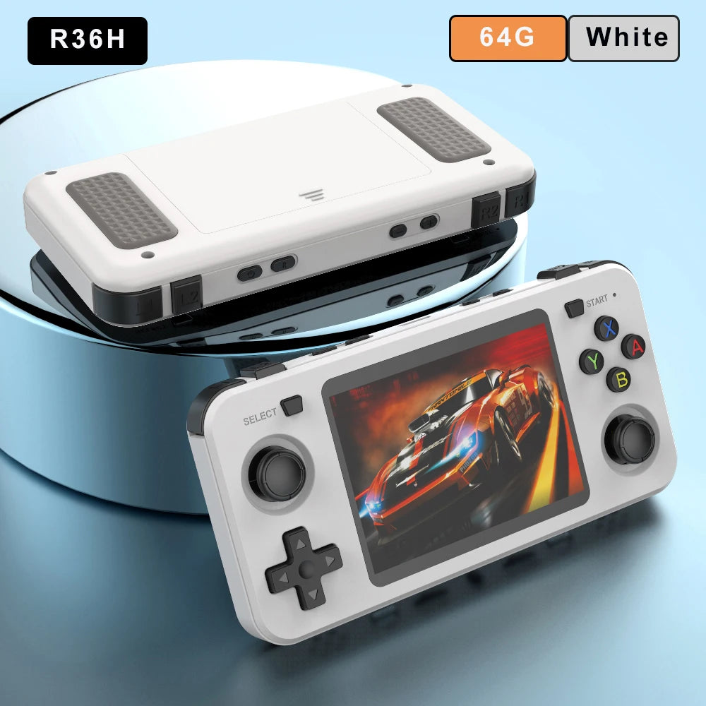 R36H Retro Handheld Video Game Console 3.5 Inch IPS Screen 10000+ Games ARKOS Emulator for PS1/PSP/DC/N64/SS