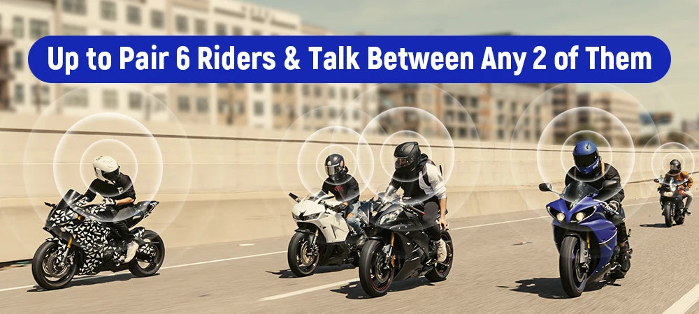 LEXIN-G2P Motorcycle Bluetooth Helmet Intercom,Upgradednoise Cancellation Headphones,6 Color Cases,Hi-fi Stereo Sound Quality