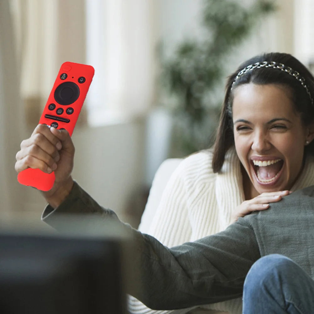 Protective Cover BN59-01432A 01432B Remote Control Covers Silicone with Lanyard Shockproof for Samsung 8K Neo QLED HDR Smart TV