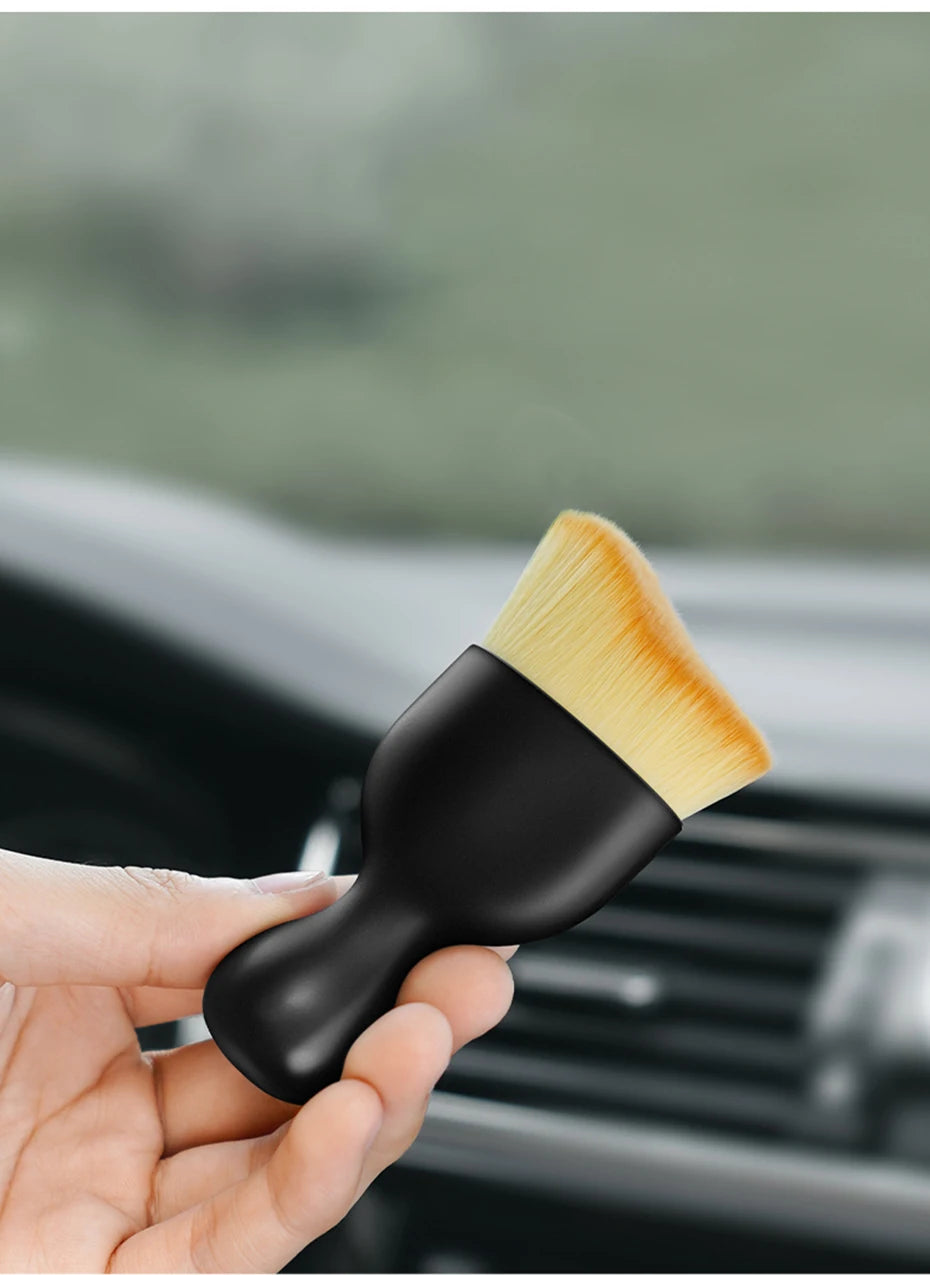SEAMETAL Soft Cleaning Brush for Car Air Outlet Dust Sweeping Tools Auto Interior Clean Brushes Scratch-Free Car Detailing Tool