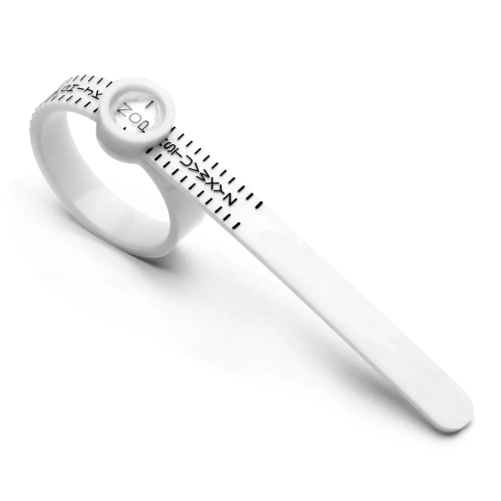 Ring Ruler Ring Measuring Tape Ring Measuring Tool Annular Coil Finger Size Filter with Magnifying Glass US UK EU HK Size