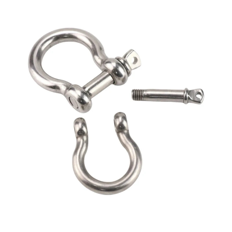 304 Stainless Steel Japanese/European Bow Extended Shackle - Durable Marine Hardware for Rigging and Heavy-Duty Applications