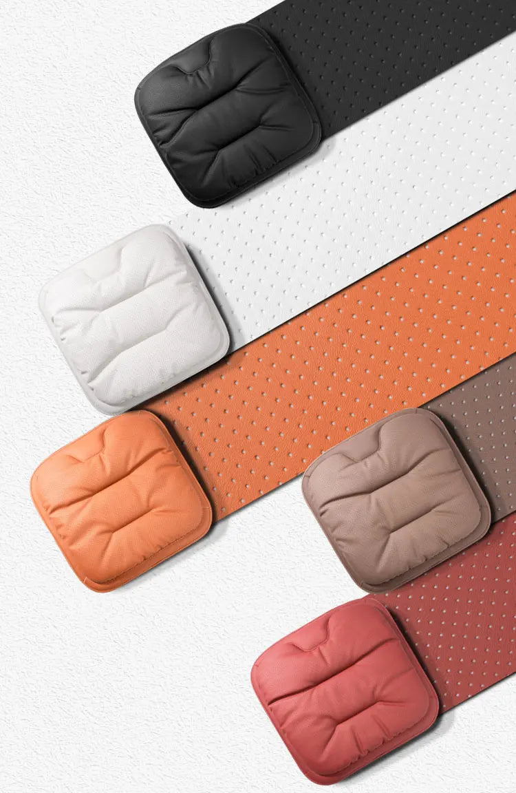 Four Seasons Universal Car Seat Cover Breathable Leather Car Seat Waist Cushion Covers Auto Interior Seats Interior Accessories