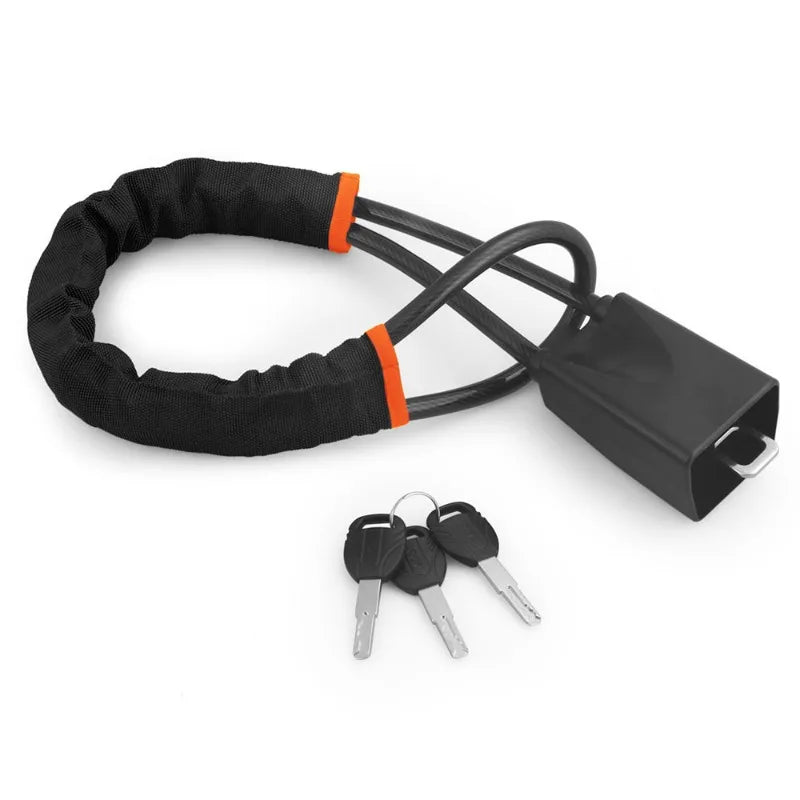 Car Steering Wheel Lock With Seat Belt Socket Steel Rope For Truck SUV Van RV With 3 Keys Universal Anti Theft Protection Device