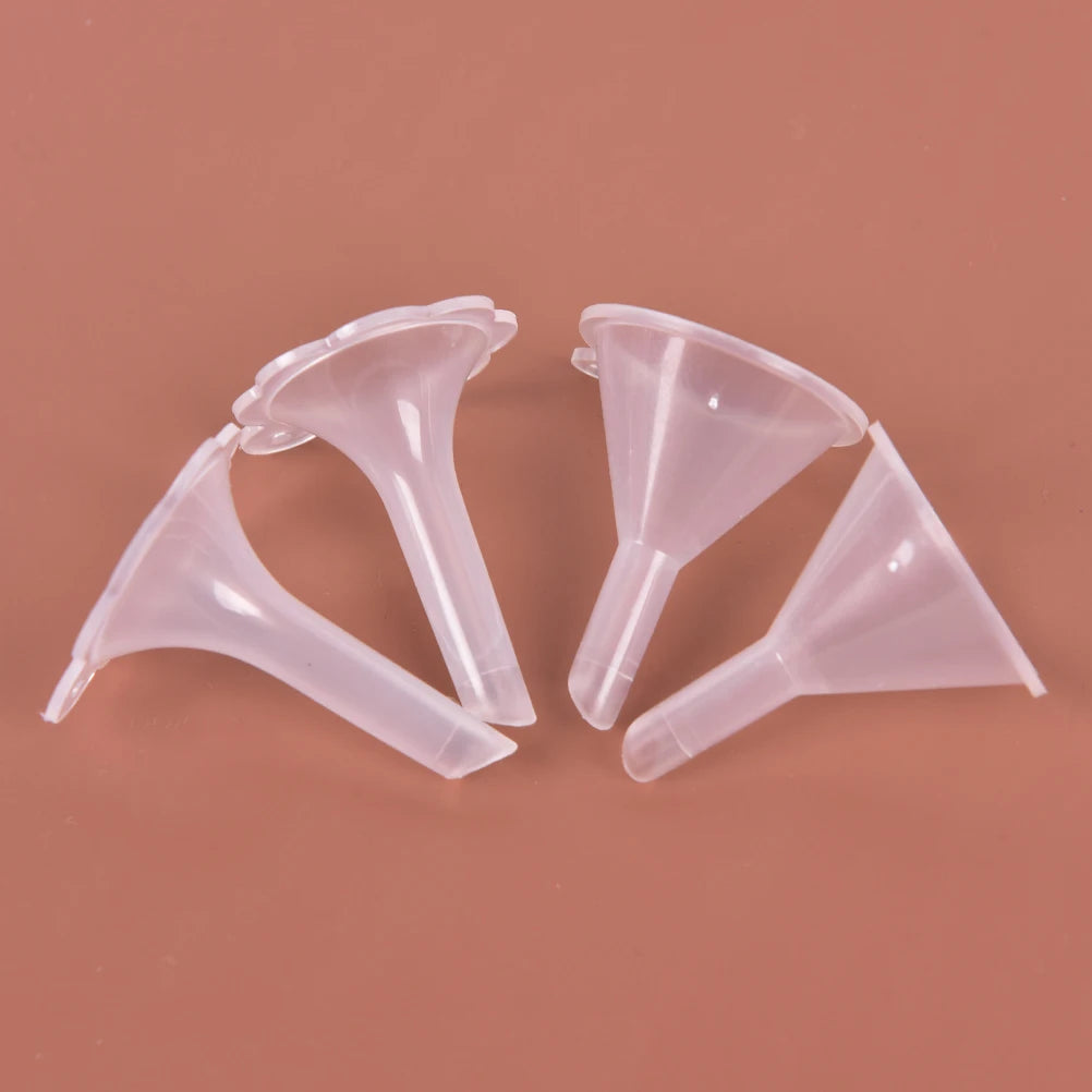 2Pcs/Lot Clear Small Funnel Plastic For Lab Diffuser Bottle Mini Liquid Oil Funnels Labs