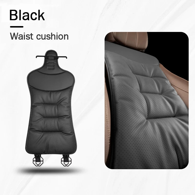 Four Seasons Universal Car Seat Cover Breathable Leather Car Seat Waist Cushion Covers Auto Interior Seats Interior Accessories