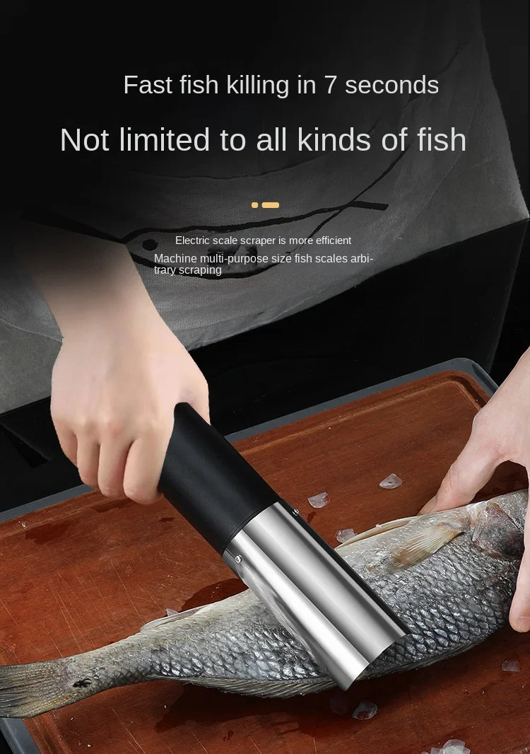Portable Electric Fish Scraper Waterproof Fish Scale Remover Fish Scale Cleaner USB Rechargeable Fish Scale Knife Seafood Tools