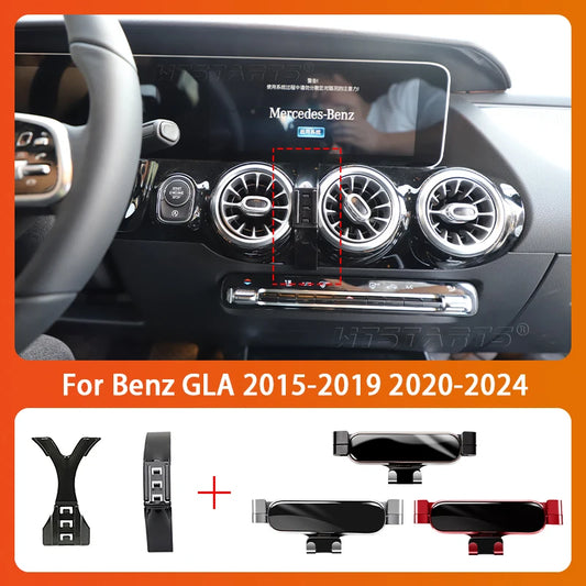 Car Mobile Phone Holder For Mercedes Benz GLA X156 X247 2015-2022 360 Degree Rotating GPS Special Mount Support Accessories