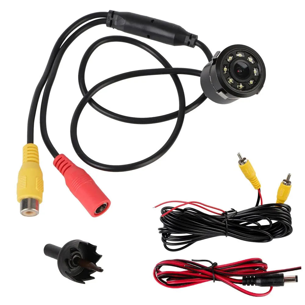 8 LED Car Rear View Camera 170° Night Vision Parking Reversing Monitoring CCD Waterproof Wide Angle Backup Cameras