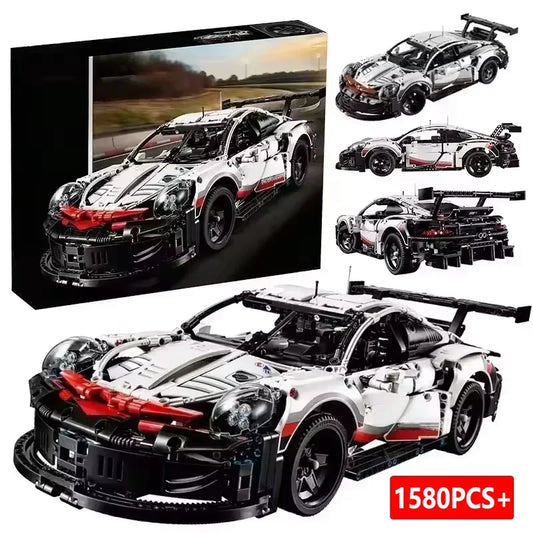 911RSR Technical 1580PCS+ Race Car Building Blocks 42096 Model Rc Power  Famous Sport Advanced Replica MOC Collectible Toy Gifts