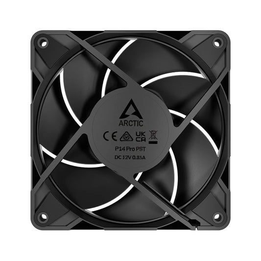 ARCTIC P14 Pro PST, High-Performance 140mm Case Fan with PWM Sharing Technology (PST), Speed:400–2500 RPM, Fluid Dynamic Bearing