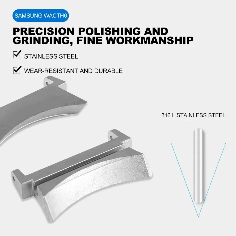 22mm 20mm Quick Fit Connector for Samsung Galaxy Watch 6 5 4 40 44mm Metal Adapter For Galaxy Watch 6 Classic 47mm 43mm 42 46mm