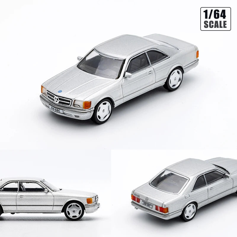DCT 1/64 500SEC Model Sports Car Vintage Cars Classic Vehicle Diecast Car Collection Toy Station Vehicle