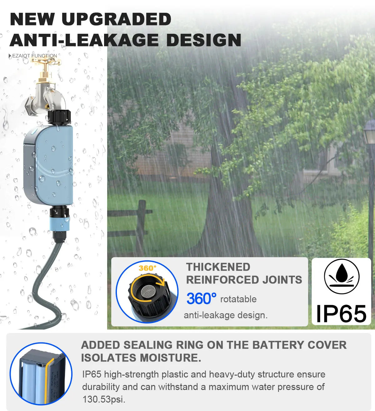 Smart Tuya WIFI Garden Watering Timer Automatic Sprinkle Water Timer Valve Outdoor Irrigation Watering System Alexa Google Home